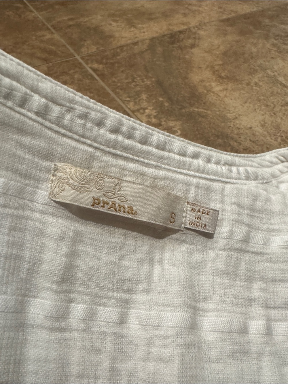 Prana Nieves Tank—White—Size Small - Picture 4 of 6